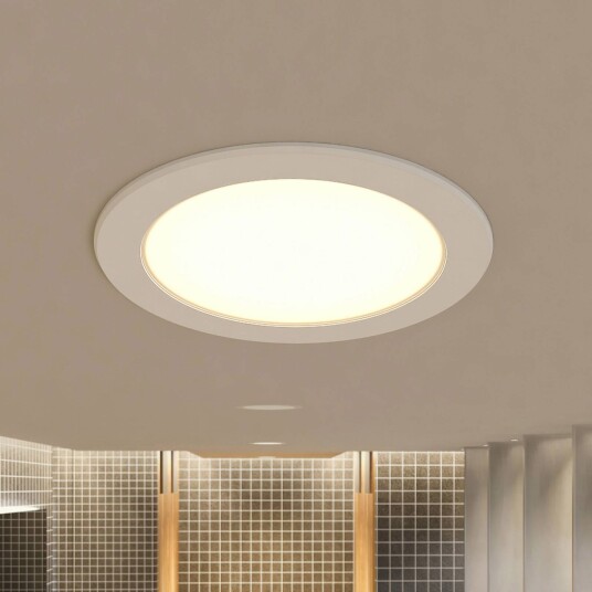 Prios LED innbyggingslampe Rida 3 enheter hvit 23 cm 25W CCT IP44