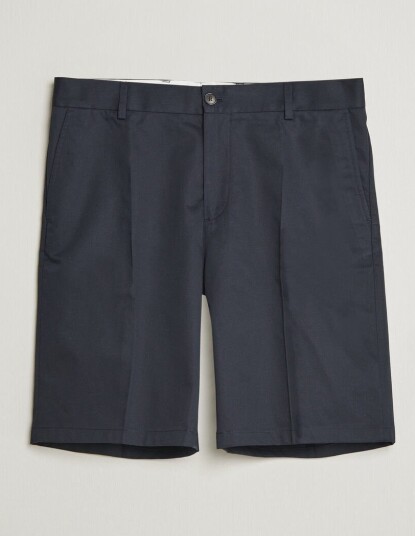 Filippa K Tailored Cotton Chino Shorts Navy