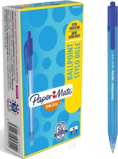 Paper Mate InkJoy 100 RT klikk M Blå Paper Mate InkJoy 100 RT klikk M Blå
