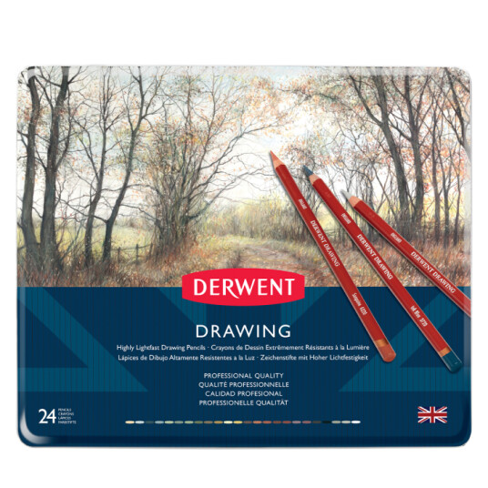 Derwent Drawing Fargeblyanter 24-sett Derwent Drawing Fargeblyanter 24-sett