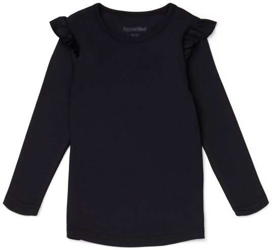 Hyperfied Frill Sleeve Top Anthracite 110-116