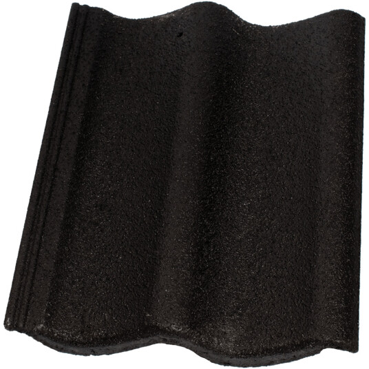 Skarpnes Takstein Dobbelkrum Ru Betong Sort 4.3kg