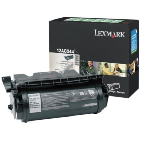 Lexmark 12A8044 Tonerkassett svart 32.000 sider