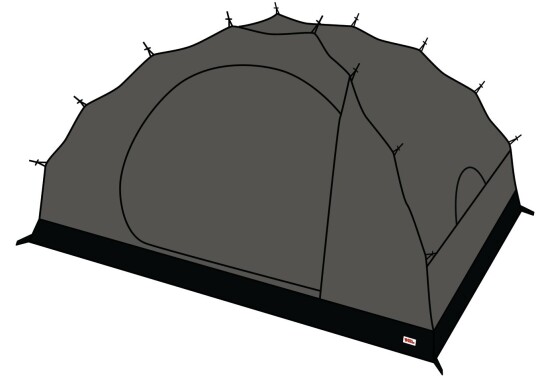 Fjellreven MESH INNER TENT DOME 2 BLACK Fjellreven MESH INNER TENT DOME 2 BLACK