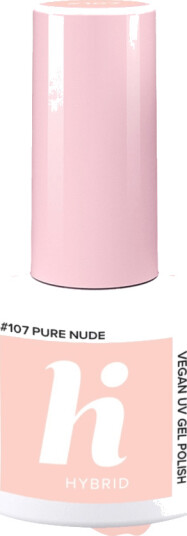 Hi Hybrid UV Gel Polish Pure Nude #107 5ml Hi Hybrid UV Gel Polish Pure Nude #107 5ml