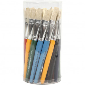 Barnepensler L: 19 cmB: 15 mmflat30 stk. Barnepensler L: 19 cmB: 15 mmflat30 stk.
