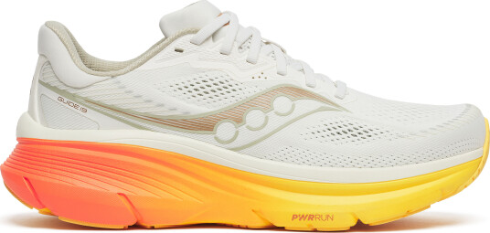 Saucony Men's Guide 19 Ivory/fire 40.5 Saucony Men's Guide 19 Ivory/fire 40.5