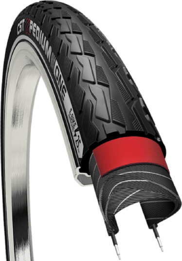 Sykkeldekk CST Tires Xpedium C1880 Wire 700x35C Black