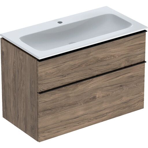 Geberit iCon møbelpakke 90x48 cm nøttetre Valnøtt