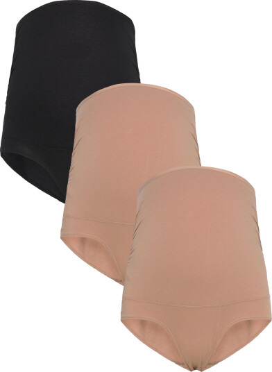 Lindex Maternity Briefs 3 P Cotton - Beige - 34
