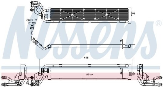 Radiator NISSENS 606268 Radiator NISSENS 606268