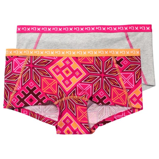 Kari Traa Women's Tina Hipster 2-pack Bright Pink M Kari Traa Women's Tina Hipster 2-pack Bright Pink M