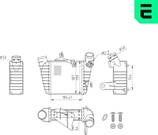 Intercooler ERA 672074 Intercooler ERA 672074