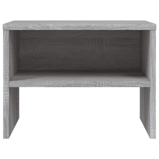 vidaXL Nattbord 2 stk grå sonoma eik 40x30x30 cm konstruert tre