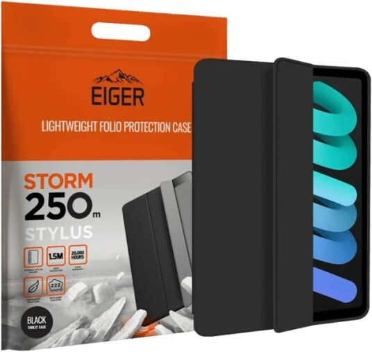 Eiger Glass Storm deksel for iPad Mini 6 Svart Eiger Glass Storm deksel for iPad Mini 6 Svart