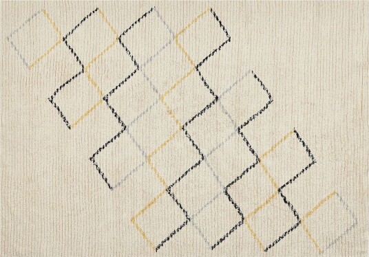 Beige Bomullsteppe 160x230 cm - Beige