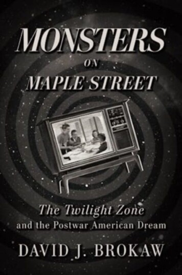Monsters On Maple Street Av David J. Brokaw