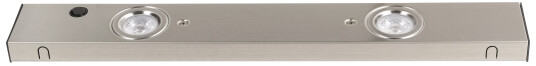 Pluto benkarmatur 2x4W LED Warmdim Børstet stål Pluto benkarmatur 2x4W LED Warmdim Børstet stål