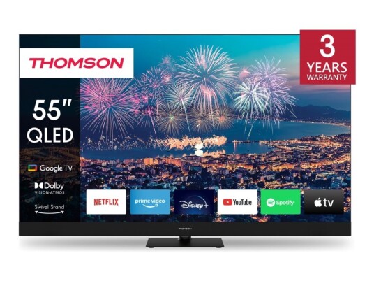 Thomson 55" QLED Plus 4K Smart TV med Google TV 55QG6C14