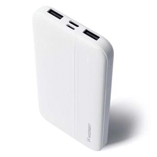Wozinsky 10000mAh Powerbank med 2 USB-porter Hvit Wozinsky 10000mAh Powerbank med 2 USB-porter Hvit