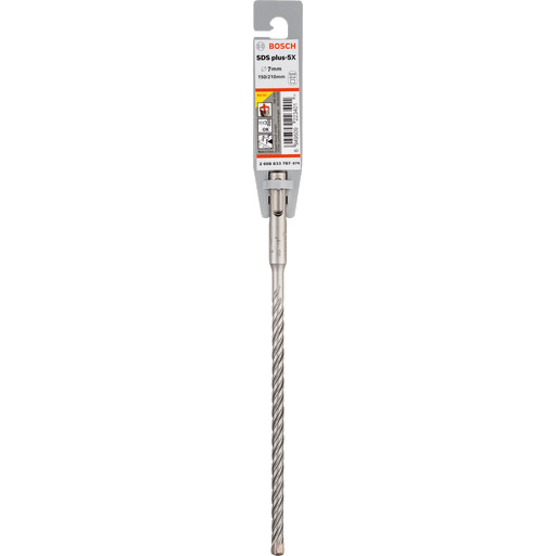 Bosch Sds Plus 5X Bor For Betong Murverk Forsterket Betong 7 Mm Sds Plus Lengde: 210 Mm