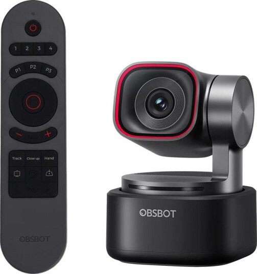 OBSBOT Tiny 3 4K Webkamera med Fjernkontroll og AI-Sporing