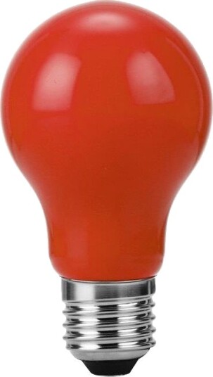 Spl E27 1W LED filamentpære   A60 Rød Party Colour Premium