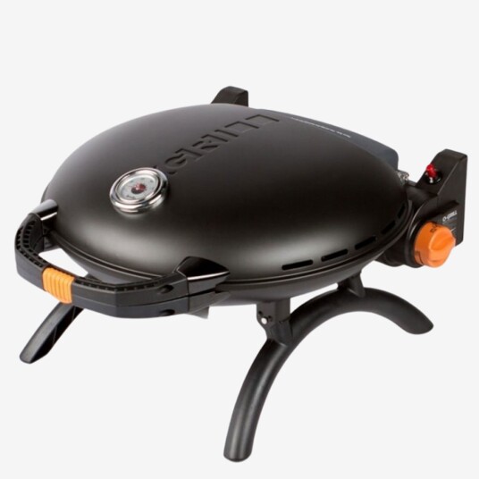 O grill Bærbar gassgrill 600 svart