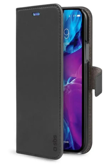 SBS iPhone 12 Mini SBS Wallet Stand Deksel - Svart