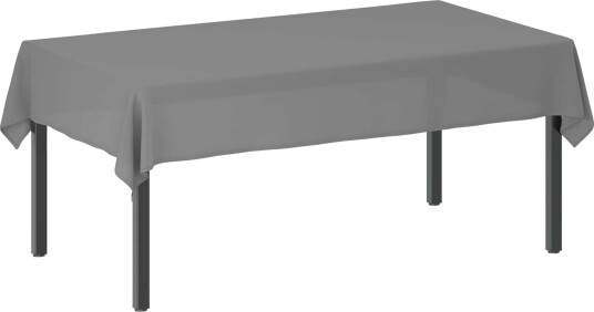 vidaXL Bordduk 5 stk. Rektangulær Lysegrå 140 x 260 cm Polyester