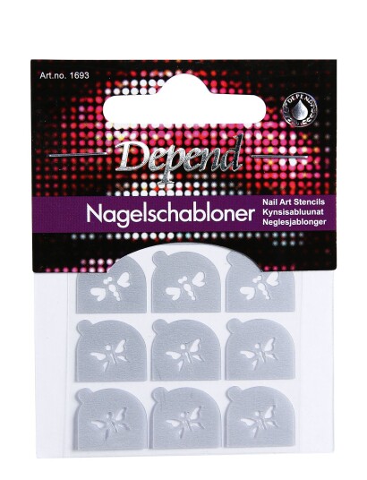 Depend Cosmetic Dekorations Stencil Nr 4 - Nude - ONE SIZE Depend Cosmetic Dekorations Stencil Nr 4 - Nude - ONE SIZE
