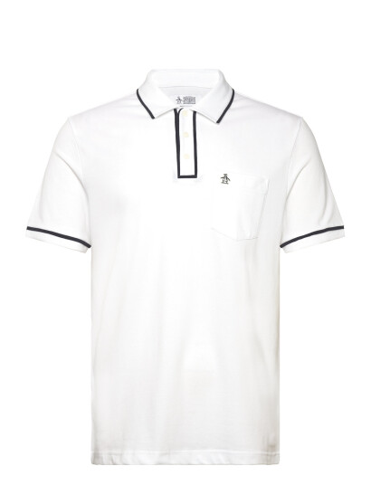 Original Penguin Earl Tncl Piq Sticke - White - S