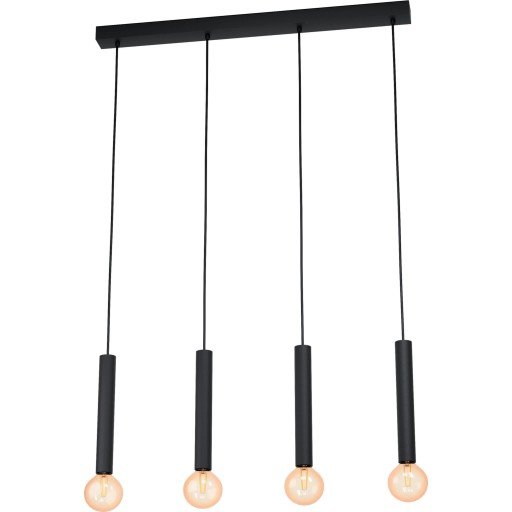 EGLO CORTENOVA, Sort, Sort, Stål, IP20, I, 4 ampuller