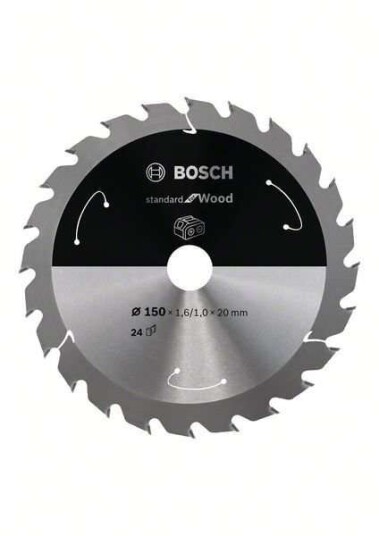 Bosch 150mm Sirkelsagblad for Tre Batteridrevne Sager 24 Tenner