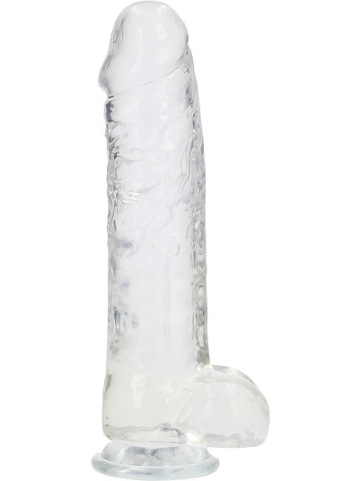 Shots Toys - RealRock RealRock: Crystal Clear Realistic Dildo, 25.4 cm