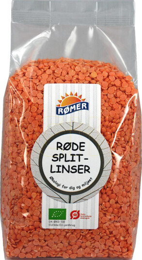 Rømer Røde Splittlinser Økologisk 500g