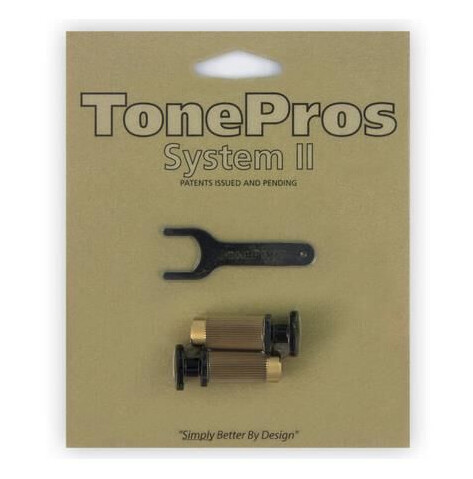Tonepros Msprs B - Metric Brass Locking Studs P-Style - Svart