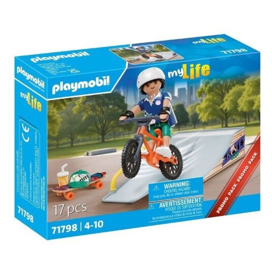 PLAYMOBIL My Life Skateboard med rampe 71798