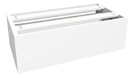 Vikingbad Sideskap Slett MIE Demi - Mål: B(60-90)Xh46xd29 cm Hvit / 90cm