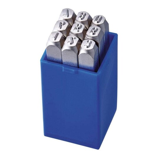 Turnus Sifferstempler 0-9 12mm DIN 7353