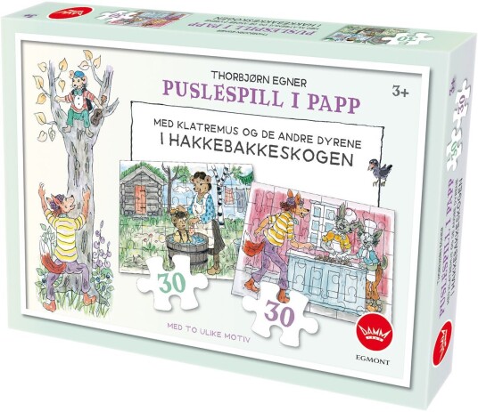 Puslespill I Papp 2X30 Biter Hakkebakkeskogen
