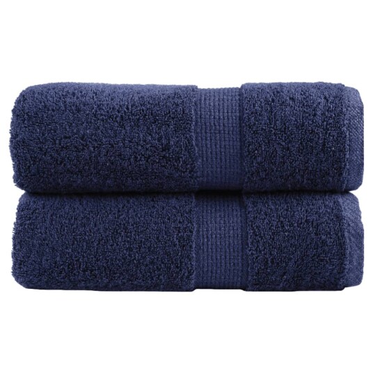 Premium vaskehåndklær SOLUND 2 stk marineblå 30x30cm 600gsm Premium vaskehåndklær SOLUND 2 stk marineblå 30x30cm 600gsm
