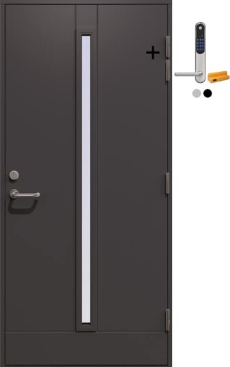 Ytterdør Gilje Richard med Yale Doorman Classic Home