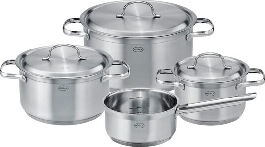 Rösle PureElements grytesett m/lokk 7 deler 1,5/2/3,6/5,9L stål Rösle PureElements grytesett m/lokk 7 deler 1,5/2/3,6/5,9L stål