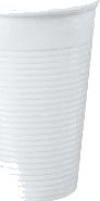 Drikkebæger 20Cl Ø70,2Xh98mm Pp Hvid,30 Ps X 100 Stk/Krt
