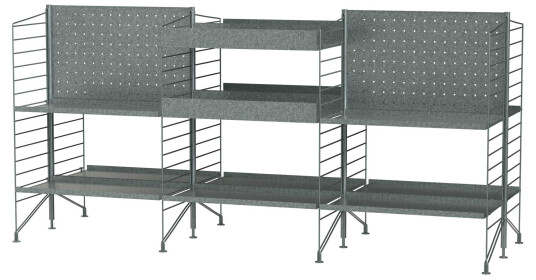 String String Outdoor kombinasjon N Galvanisert 180 x 89 cm String String Outdoor kombinasjon N Galvanisert 180 x 89 cm