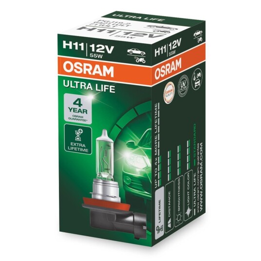 Halogenpære OSRAM ULTRA LIFE V12 H11 55W