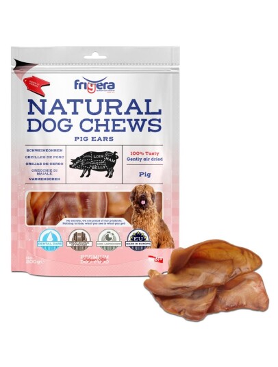 Frigera Natural Dog Chews Pig Ears 400Gr (402285851838)