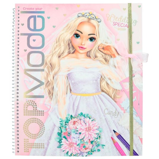 Create your Wedding Special TOPModel Colouring Book  0412393 