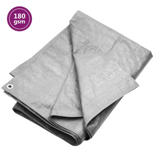 Presenning 180 g/m² 6x12 m grå HDPE